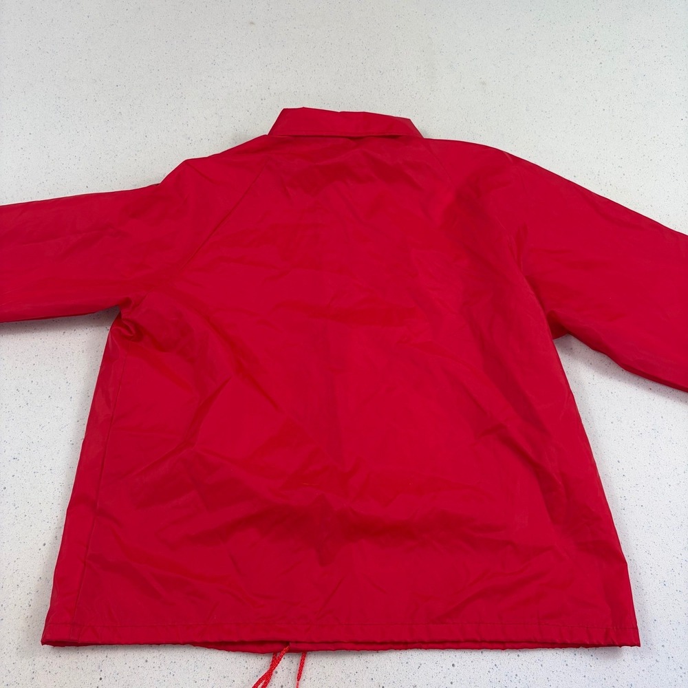 Vintage Texas Department of Transportation Red Nylon Coaches Jacket Workwear XL - Picture 10 of 10